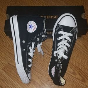 NIB BLACK CONVERSE HIGH TOPS SIZE 3 NEVER WORN